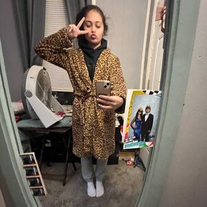 Ralph Lauren Leopard Print Robe: Size M